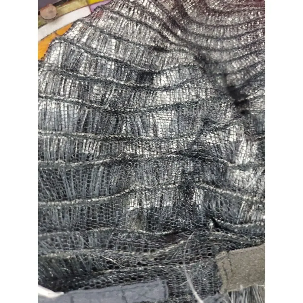 Women’s Salt And Pepper Gray Silver Shag Style Wig